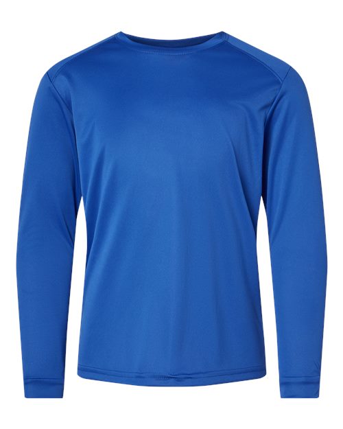 Youth Long Islander Performance Long Sleeve T-Shirt - Royal Front