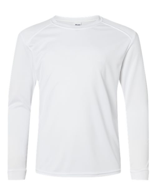 Youth Long Islander Performance Long Sleeve T-Shirt - White Front