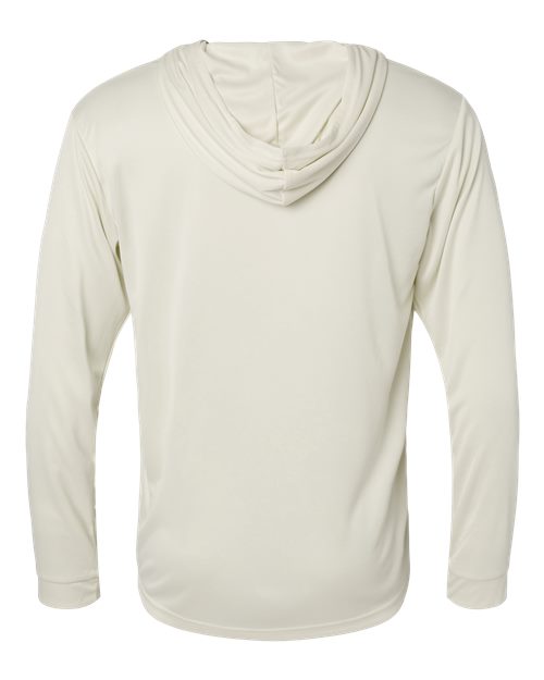 Unisex Bahama Performance Hooded Long Sleeve T-Shirt - Sand Back