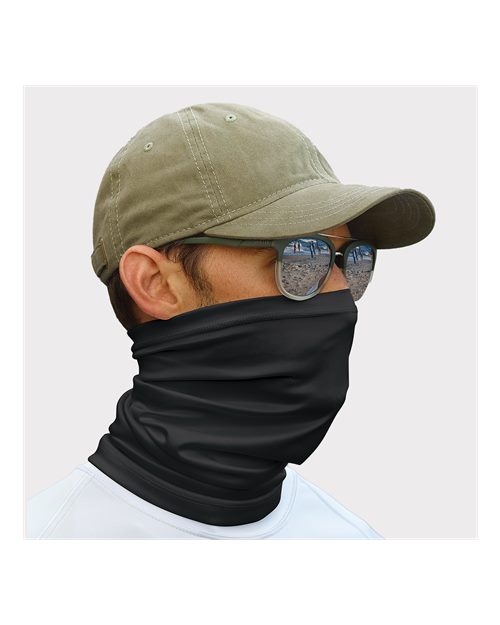Sun Neck Gaiter - Black Front