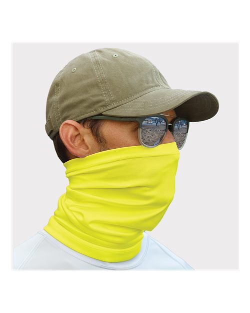 Sun Neck Gaiter - Safety Green Front