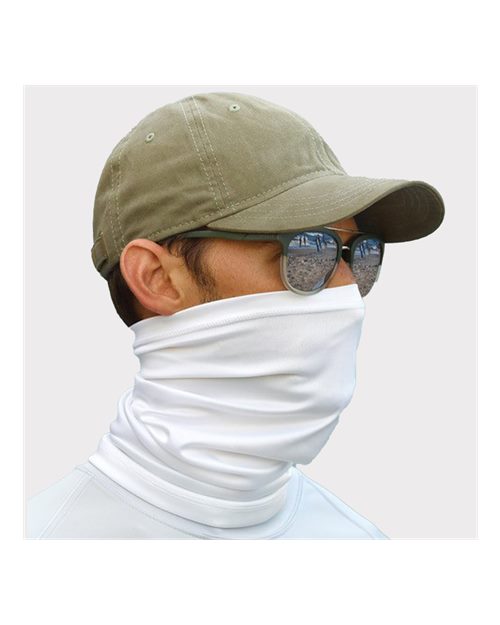 Sun Neck Gaiter - White Front
