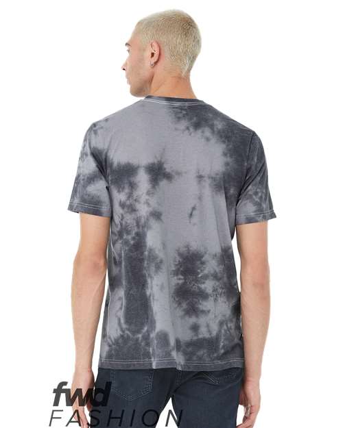 FWD Fashion Tie-Dyed Tee - White/ Grey & Black Back