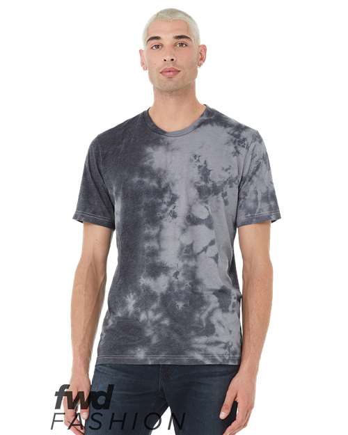 FWD Fashion Tie-Dyed Tee - White/ Grey & Black Front