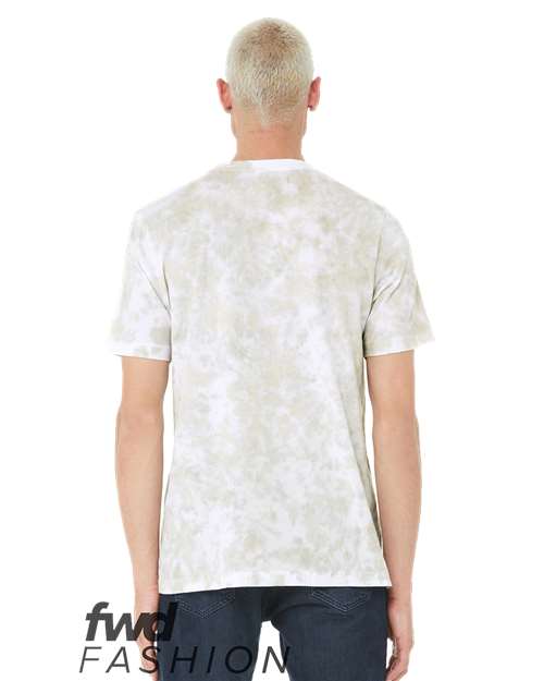 FWD Fashion Tie-Dyed Tee - White/ Olive Oil Back