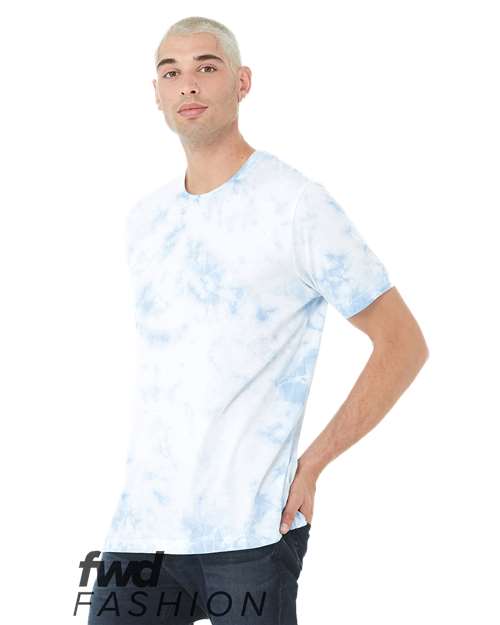 FWD Fashion Tie-Dyed Tee - White/ Sky Blue Front